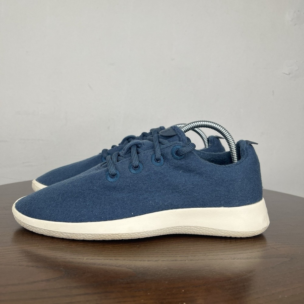 Allbirds Wool Runner Mizzle Shoes Womens 7 Blue Comfort Lace Up Athletic Sneaker